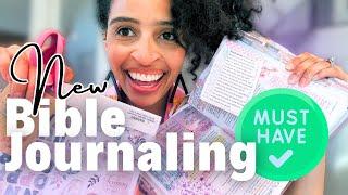 Bible Journaling when YOU CAN'T DRAW  | Hobby Lobby Haul, Must-Haves & What's in My Bible Study Bag