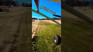 Got a nice bounce on this uphill landing… #taildragger #aeronca #uphilladventure 