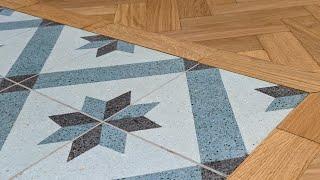 Featuring Wood Floor Transition to Tiles and Carpet | Fin Wood Ltd | Crafted for Life