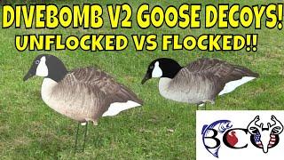 flocked decoys vs painted v2 divebomb goose decoys | bco review |