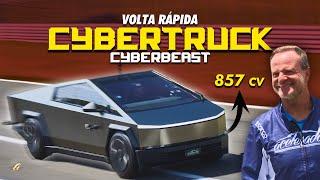 TESLA CYBERTRUCK NA VOLTA RÁPIDA! Rubinho NÃO CURTIU a picape POLÊMICA de 857 cv? 