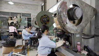 Producing 20,000 Boxes a Day! Tin Boxes Mass Production Process.