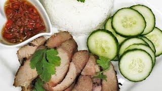 Fried Pork with Rice ข้าวหมูทอด | RK Thai Kitchen