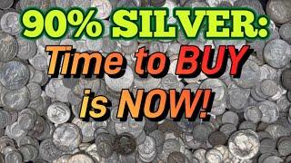 HUGE OPPORTUNITY! 90% SILVER is a great value! Stock up now while it’s CHEAP!