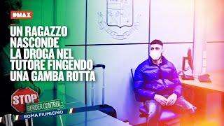 Un ragazzo nasconde la droga nel tutore fingendo una gamba rotta | Stop Border Control Fiumicino