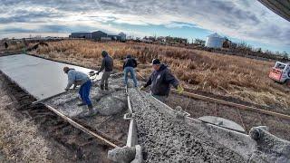 Moving Cows and Pouring the Big Bunkline