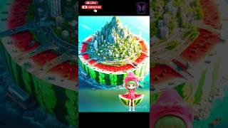 Incredible Fruit Island AI design #youtubeshorts #aicreat #island #fruitart