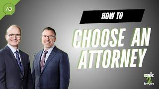 Ask 2 Lawyers LIVE: Choosing your attorney, what makes a great attorney, ask us anything!