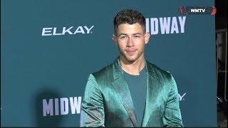 Nick Jonas arrives at 'Midway' Los Angeles Film premiere