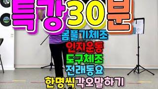 건강체조30분특강/백업봉체조/실버체조/레크레이션/치매예방체조/