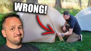 Mistakes EVERY Backpacker Makes Setting Up Their Tent!