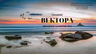 Вводное занятие №2. Тренинг  "Вектора". Проект Вячеслава Юнева