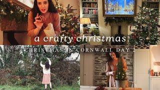 Decorate with me  crafty, foraged and homemade christmas  vlogmas day 2