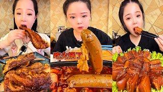 ASMR MUKBANG spicy Pork Bellly Soothing Sounds While Enjoying Delicious 먹방 모음이 팅쇼 리얼 사운드 #379