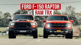 Ultieme Amerikaanse pick-ups: RAM TRX vs. Ford F-150 Raptor