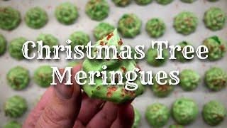 Vegan Christmas Tree Meringues