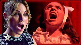 10 Year Old TERRIFIES The Judges in a SPOOKY Audition! | Kids Got Talent