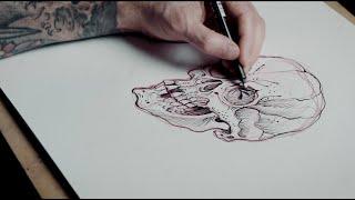 Chris Garver's Japanese Skull Tutorial | Tattoodo | Art Class