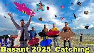 Kite Catching on Basant 2025 SAWAT * Basant Pakistan  Biggest kite Event