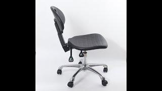 RuiZhuoShi Laboratory chair with aluminum base and tilt-function