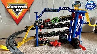 SPIN MASTER MONSTER JAM GARAGE PLAYSET!