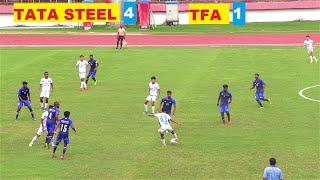 BEST FOOTBALL HIGHLIGHTS TATA STEEL 4 VS  TFA 1 ! JAMSHEDPUR TATA FOOTBALL LEAGUE 2022