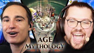 KOMPLETTES CHAOS mit Maurice Weber, Edopeh & RangerArea | Age of Mythology Retold