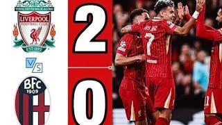 Liverpool vs Bologna  ( 2 - 0 )  |  all goal & extended highlight  | UEFA Champions League 2024