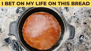 How to Make Vegan Bread Using a Homemade Charcoal Oven and Skillet