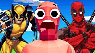 I UPGRADE This Wobbler Into WOLVERINE and DEADPOOL in Totally Accurate Battle Simulator!