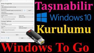 USB'den Çalışan Windows 10 Kurulumu | Windows To Go  | UEFI