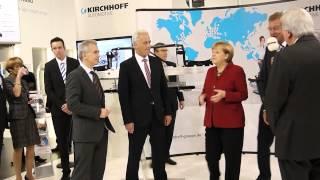 Angela Merkel am Stand von KIRCHHOFF Automotive: Eröffnungsrundgang der IAA 2013