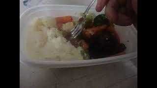 my dinner hamburger bbq and mash potato spring