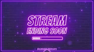 PURPLE NEON STREAM OVERLAYS PACK