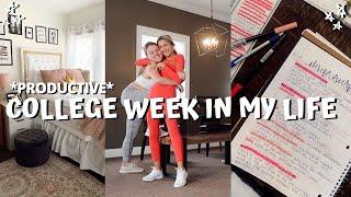 COLLEGE WEEK IN MY LIFE // fashion merch classes, workout routine, chatting about lent + more