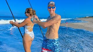 Sand Flea Caviar! (Catch Clean Cook) Pompano Surf Fishing