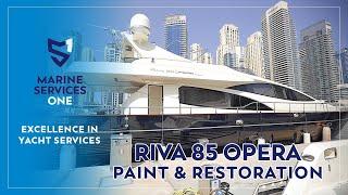 Riva 85' Opera Paint & Restoration | Marine Services One