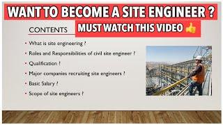 what does site engineer do ? Basic #salary and scope of civil site engineers 2020 || #siteengineer