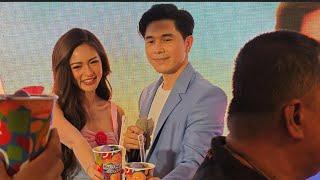 PAULO AVELINO AT KIM CHIU KILIG MOMENT with Their FANS AT CHOWKING HALO HALO SUPREME EVENT