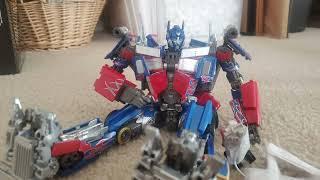 my old optimus prime vs megatron 2007 movie stopmotion video