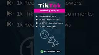 Tiktok Marketing Services | How to increase Tiktok followers by farhan designs