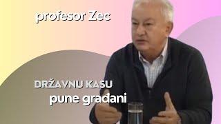 Državnu kasu pune građani - profesor Zec