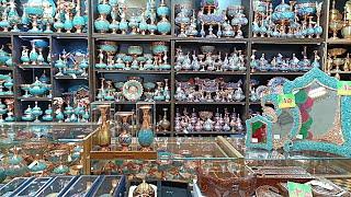 A Short Tour in Iranian Handicraft Shop,Tehran Grand Bazaar