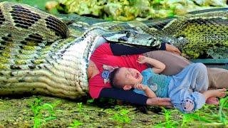 Mother & Child Cook Breakfast and Grow Vegetables - Harvesting Sugarcane Goes to the market sell