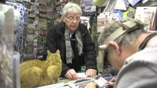 Toy train repair at NY's historic hobby store