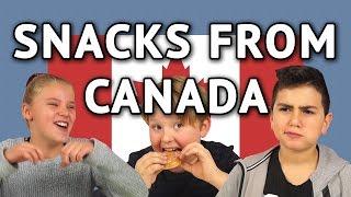 German Kids try Snacks from Canada (and Poutine)