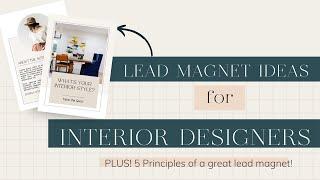 Lead Magnet Ideas for Designers