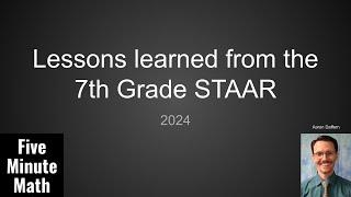 Lessons Learned From the 7th Grade Math STAAR [2024]