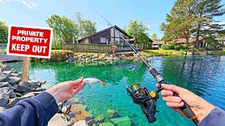 I rented a Cabin just to Fish the Private Lake... THIS is why! 