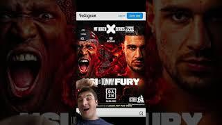 KSI vs Tommy Fury is set! #trending #ksi #tommyfury #ksivstommyfury #shorts #boxing #jakepaul